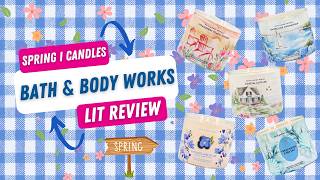 🔥 Lit Review | Bath & Body Works Spring I Candles | Violets are Blue, Strawberry Peach Sunset   More