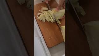 ASMR SLICING CABBAGE shorts youtubeshorts cabbage vegetables amazing satisfying fresh fyp