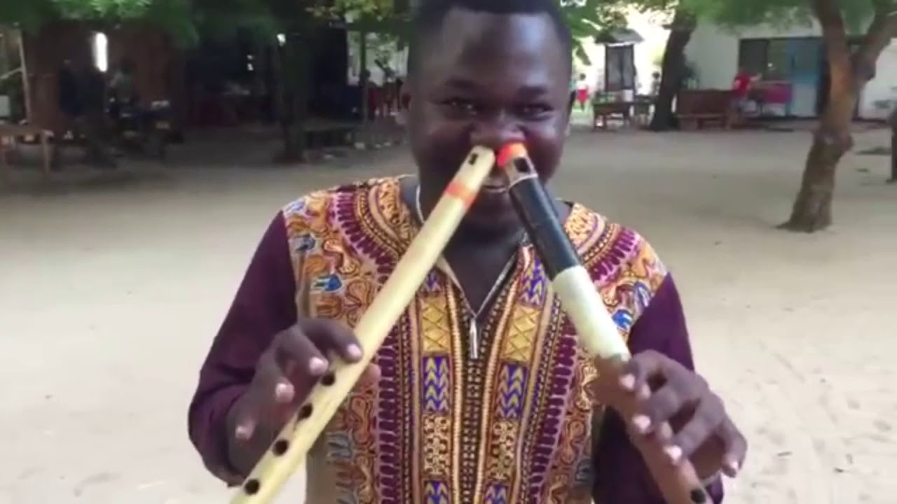 Guy plays flute with his nose meme YouTube