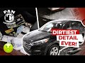 Deep Cleaning a DIRTY NASTY Car! | Insane Transformation!