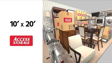 Access Storage 10x20 Unit Storage Size Guide