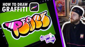 How to draw Graffiti in PROCREATE for beginners - Procreate Tutorial