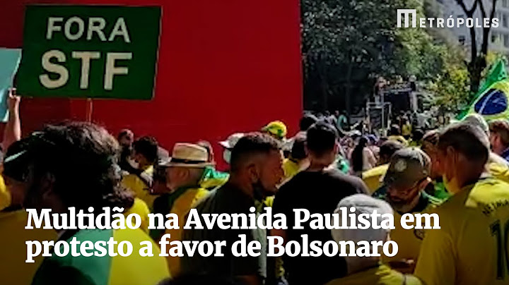 Multidão na Avenida Paulista em protesto a favor de Bolsonaro