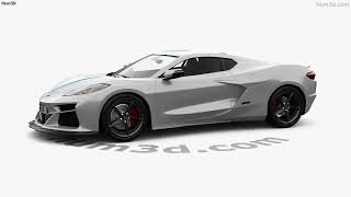 Chevrolet Corvette coupe E-Ray 2024 3D model by 3DModels.org