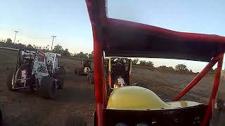 USAC Midwest Thunder Midgets Heat #2  Montpelier Motor Speedway