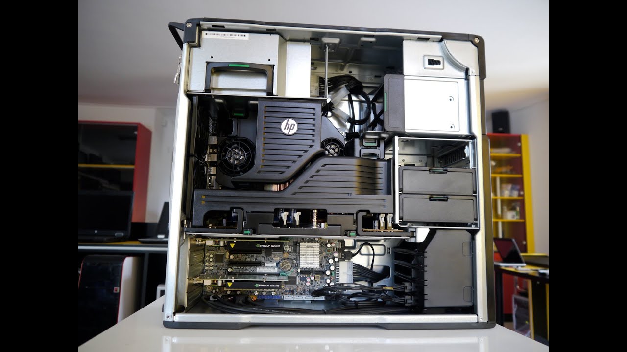 Monster PC: HP Z620 Workstation inside (Dual CPU) - YouTube