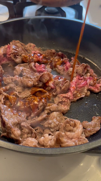 Japanese BBQ Beef Yakiniku in just 5 mins #japanesefood #bbq #grill
