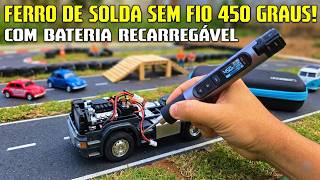 Testei o Ferro de Solda a Bateria… e FIQUEI SURPRESO! 😳 (FNIRSI HS-03)