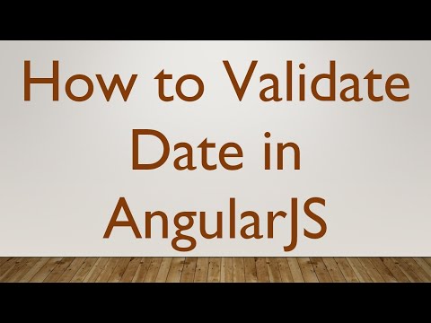 How to Validate Date in AngularJS