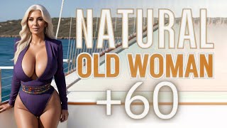 Natural Older Woman Over 50 Attractively Dressed Classy💖Natural Older Ladies Over 60💃Fashion Tips269