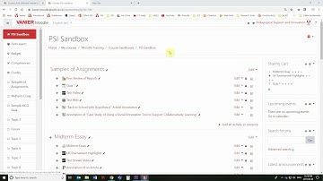 Adding and Using Sharing Cart in Moodle 3.6 Course