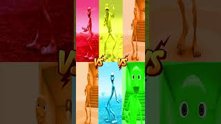 COLOR DANCE CHALLENGE DAME TU COSITA vs Patila vs Me Kemaste - Green alien dance