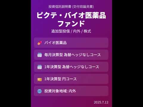 ピクテ・バイオ医薬品ファンド徹底解説：未来医療への集中投資、その魅力とリスク、選び方を深掘り