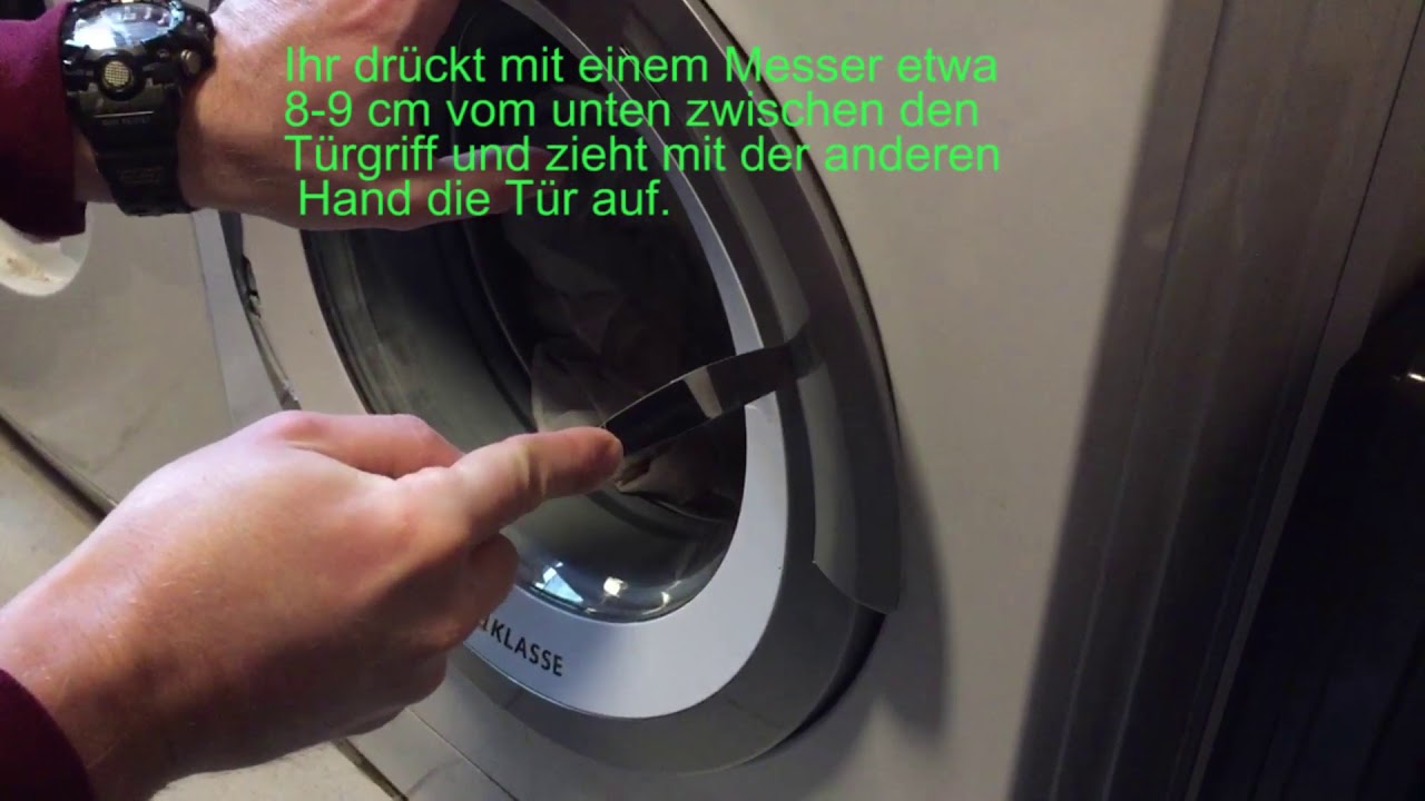 Siemens Waschmaschine S 14-49 S 16-79 Tür geht nicht auf - YouTube