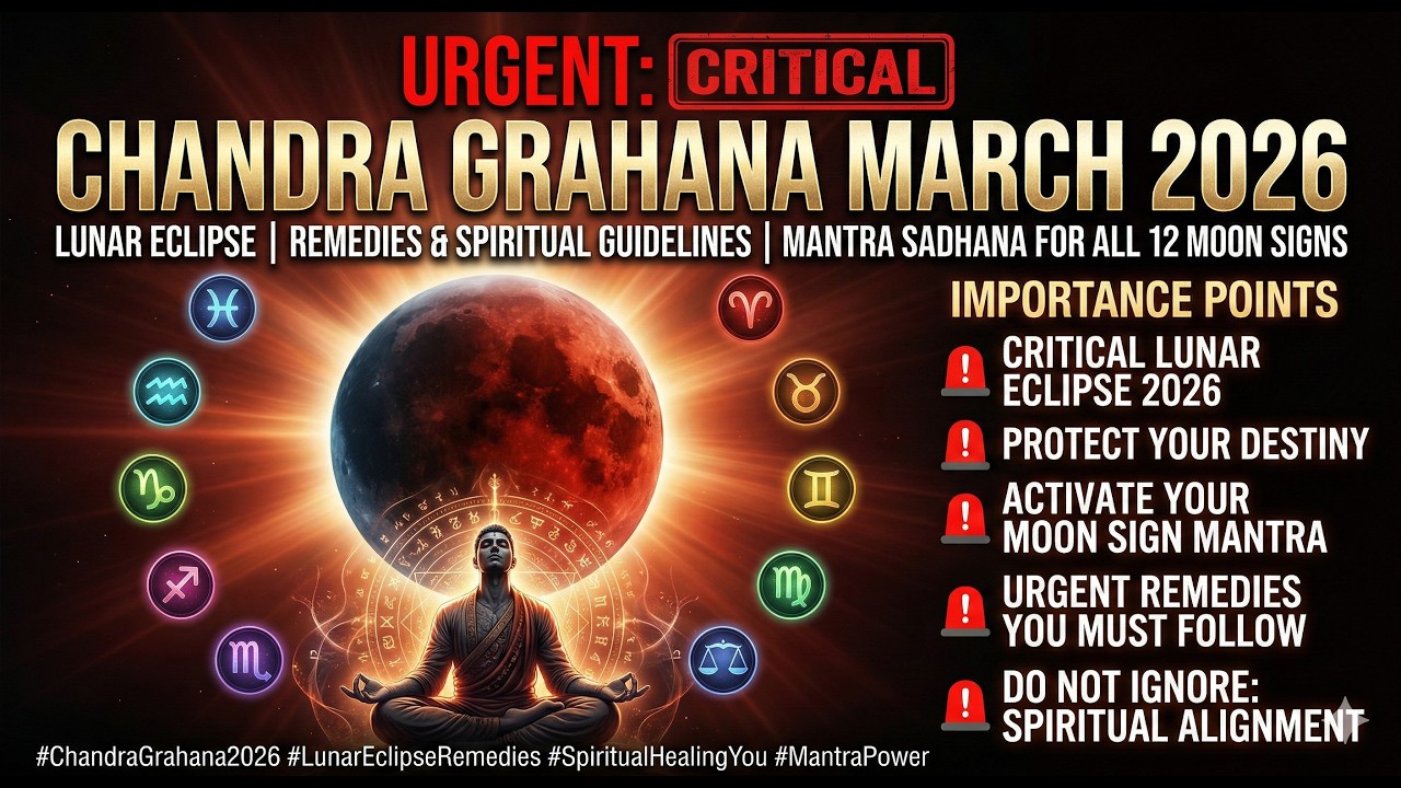 CHANDRA GRAHANA MARCH 2026 REMEDIES & SPIRITUAL MANTRAS WITH GUIDED MEDITATION URGENT MANTRA SADHANA