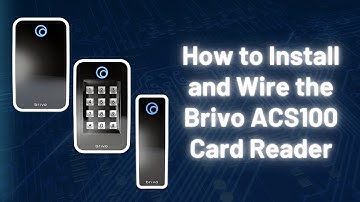 How To Install and Wire Brivo ACS100 Card Reader Step by Step!
