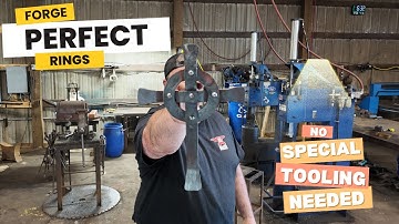 BLACKSMITHING-FORGING A CELTIC CROSS... master the art of perfect rings