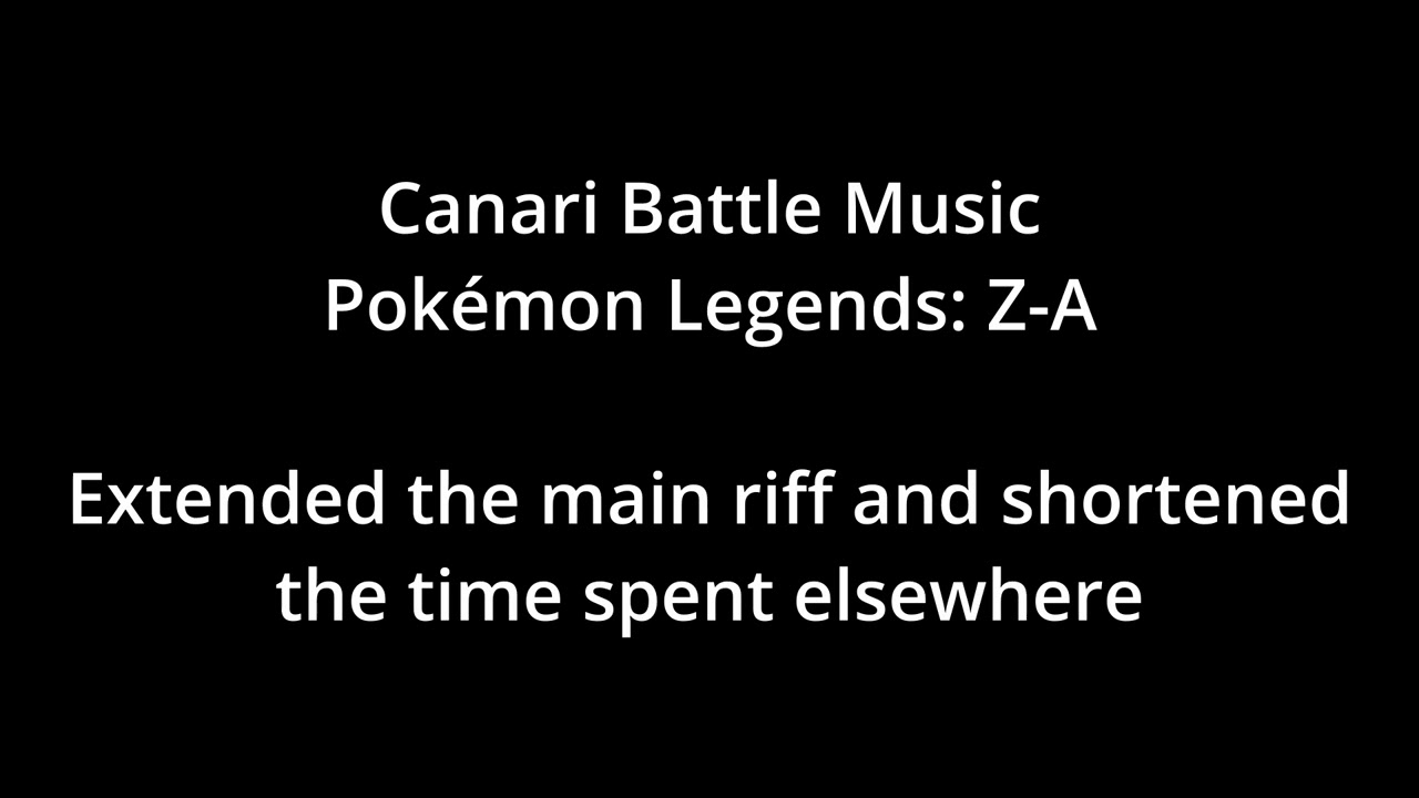 Fixed: Pokémon Legends: Z-A - Canari Battle Music
