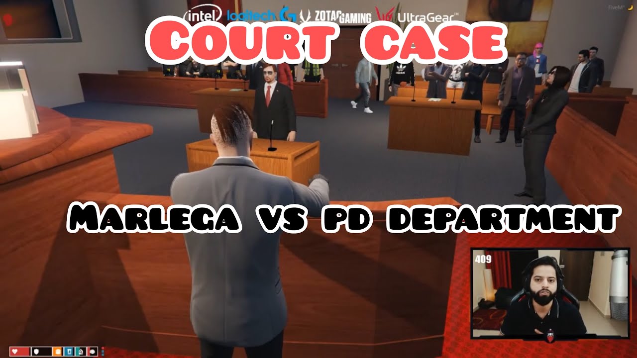 Court Case In SVRP | Marlega Vs PD Department | GTA5 RP Hindi ...