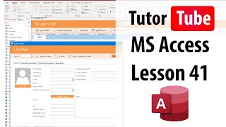 Information MS Access Tutorial - Lesson 41 - Renaming Form Fields, Merge Form Cells, Control Padding and Control News