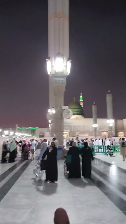 Night View Of Masjid E Nabawi ❤️ #shorts #viral #shortvideo #madinah #islamicstatus #islam #islamic