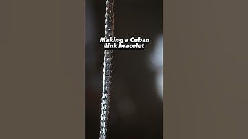 Making a Cuban link bracelet from scratch #jewelry
