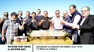 The 2025 OYSTER BAY OYSTER FEST is back October 18 & 19 2025