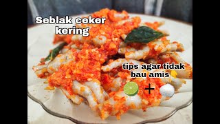 RESEP SEBLAK CEKER KERING | harus coba‼️enak dan pedass
