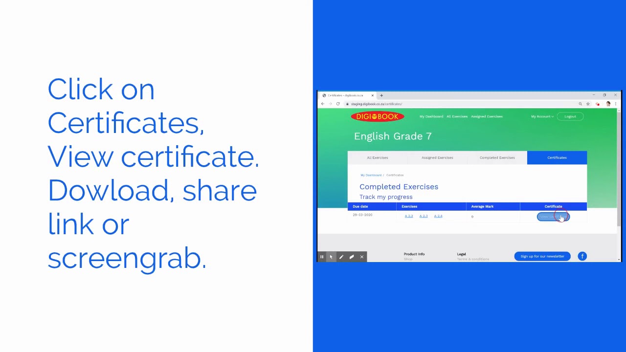 How to download a certificate - YouTube