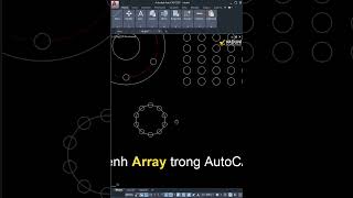 Học AutoCAD cơ bản | Lệnh Array trong AutoCAD | #shorts