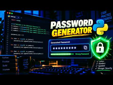 Build a Password Generator in Python  Beginner Project