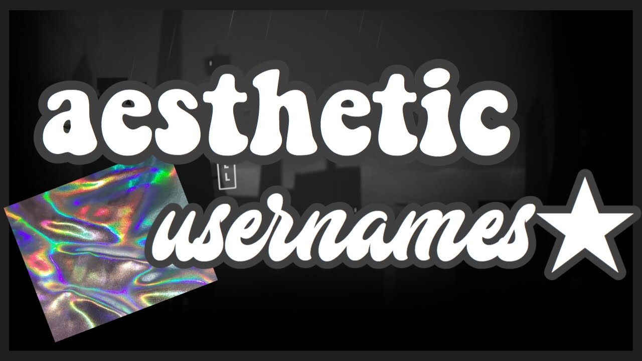 -aesthetic usernames- and tips🖤 - YouTube