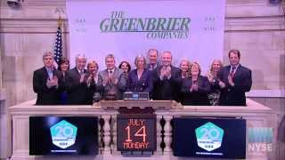The Greenbrier Companies, Inc. Celebrates the Company's 20th Anniversary of Listing