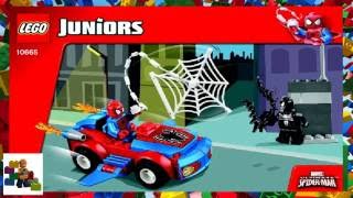Lego Instructions Juniors Spider Man Spider Car Pursuit Youtube