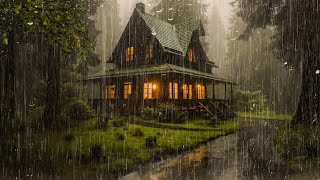 Спать быстрее всего при смягченном сильном дожде - Дождь на крыше в туманном лесу - конец бессоннице