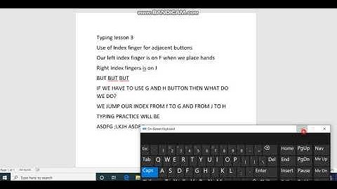 typing lesson 3
