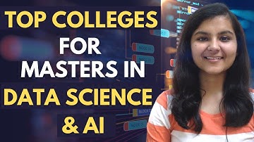 Data Science & AI Best Colleges For Masters 🇮🇳 || Eligibility || Fees || Placements