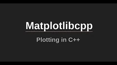 Matplotlib in C++ | matplotlibcpp | plotting in C++