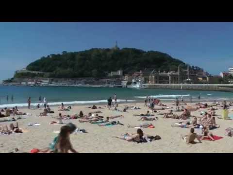Playa De La Concha San Sebastian Beach Spain Youtube