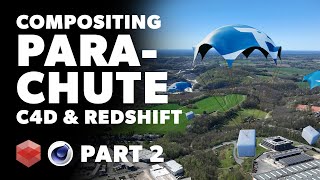 c4d Tutorial - Add a 3D Parachute to Real World Footage screenshot 3