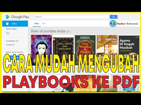 Koleksi Buku di Google Play Book Jadi PDF. Begini Caranya.