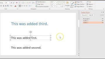 Reviewing reading order for items on a PowerPoint slide (PC version)
