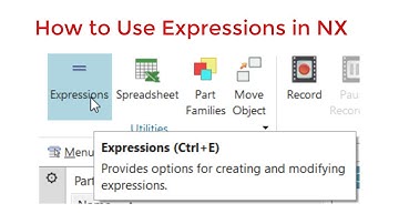 How to Use Expressions Command in NX (With Narration) || C for CAD ||