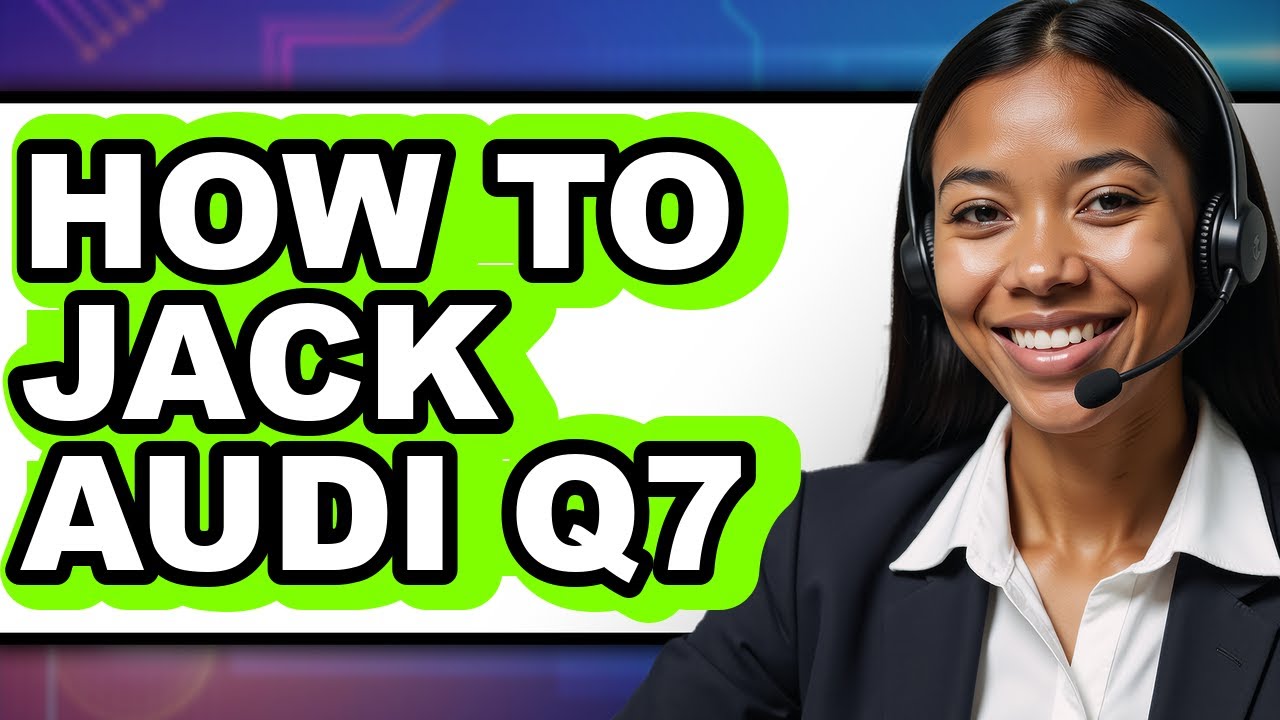 How To Jack An Audi Q7 (Only Way)