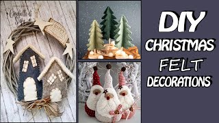 100+ TRENDY DIY CHRISTMAS DECORATIONS 2021! FELT decor! новогодние игрушки из фетра 2021