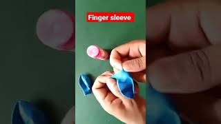 how to make finger sleeves at home//how to make finger sleeves for gaming/finger sleeves #shorts screenshot 5