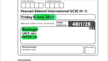 IGCSE | Biology | Paper 2B | June 2023 | Pearson