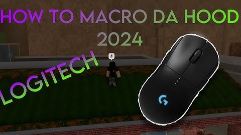 How To Macro In Dahood With A Logitech Mouse!