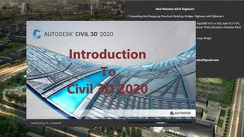 Introduction To Autodesk Civil 3D 2020 in Amharic by Abel Muluken