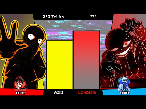 Wiki Sans VS VHS Sans Power Levels 